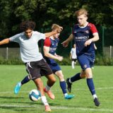 Am Ball Muhammed Bilal Karagöz (VfK in Grau). Die Weddinghofener zeigten sich verbessert, unterlagen aber dem Hammer SC mit 0:1