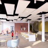 Die Grafik aus dem Büro Weicken Architekten zeigt das geplante Begegnungszentrum an der Bahnhofstraße in Unna