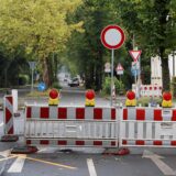 Auf dem Archivfoto ist eine Straßensperrung auf der Hammer Straße in Kamen zu sehen.