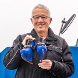 Thomas Hein mit Schlittschuhen