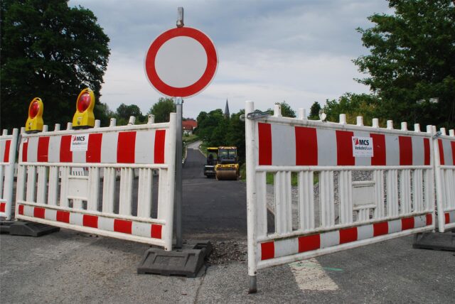 Baustelle auf der Palzstraße in Bausenhagen