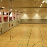 So sieht die neue Dreifachturnhalle in Selm von innen aus. Ab Anfang Oktober sollen hier endlich auch Schulen und Vereine Sport treiben können.