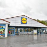 Außenaufnahme der Lidl-Filiale an der Hansatraße in Unna