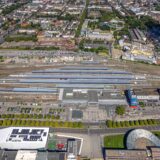 Der Dortmunder Hauptbahnhof aus der Luft