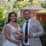 Rebecca (geborene Elsner) und Tim Blankenberg haben sich im Parkbad Süd das Ja-Wort gegeben.