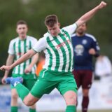 Felix Fohrmann vom PSV Bork setzt zum Schuss an.
