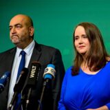 Sie machen Platz für einen Neustart: Omid Nouripour und Ricarda Lang, die Co-Vorsitzenden der Grünen.