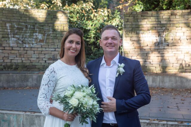 Konstanze (geborene Nell) und Marc Schneider haben im Bürgerhaus in der Castroper Altstadt geheiratet.