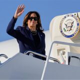 Die demokratische Präsidentschaftskandidatin und Vizepräsidentin Kamala Harris.