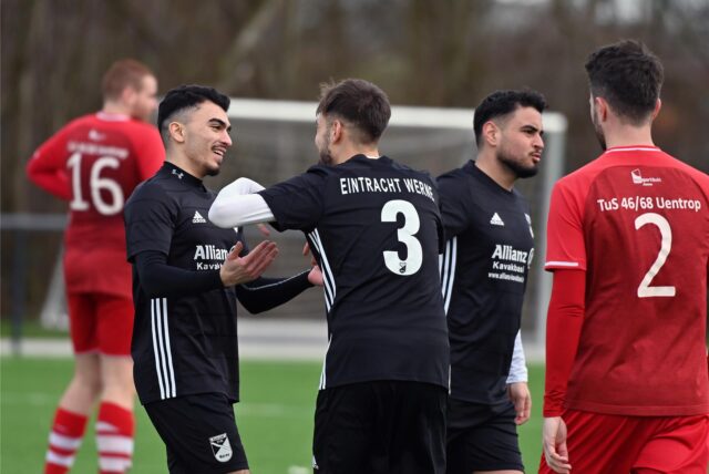 Jubelszene von Eintracht Werne.