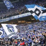 Nordtribüne des Hamburger SV im Volksparkstadion.