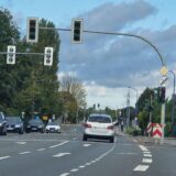 Die Ampel an der Kreuzung Kamener Straße/Hallohweg in Unna ist ausgefallen