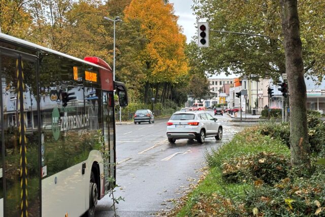 Am Ostring in Unna ist am 9.10. die Ampel ausgefallen.