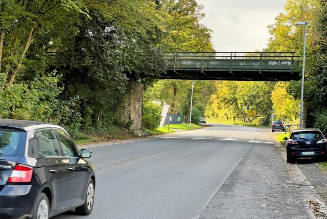 Ein Foto der Heerener Straße in Kamen.