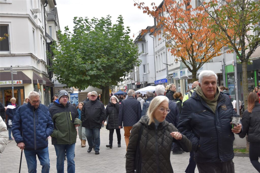 Händler und Gäste auf dem Mendener Herbst 2024.