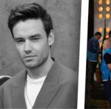 Kollage mit Bild vio Sänger Liam Payne und Sicherheitskräften sowie Polizeibeamten von der Spurensicherung