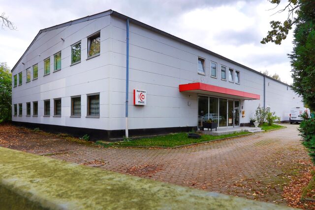 Das Gebäude von „Hermes Music“ an der Westicker Straße in Kamen.