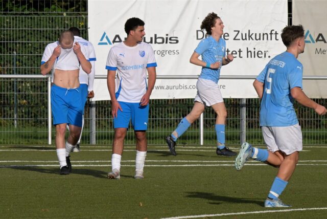 Spieler von BW Alstedde sind enttäuscht.