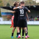 Spieler des Lüner SV jubeln.