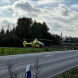 Rettungshubschraubereinsatz auf dem Feld neben der Hammerstraße in Unna. Grund war ein medizinischer Notfall.