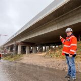 Baustelle Neubau Liedbachtalbrücke A1 Unna im Oktober 2024