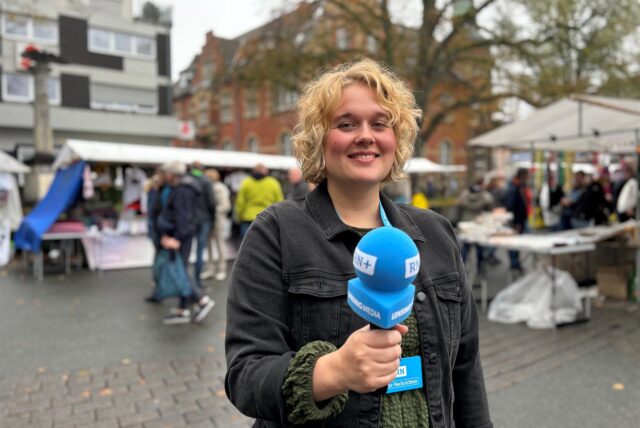 RN-Reporterin Irina Höfken berichtet live aus Schwerte vom Herbstzauber, der Herbstkirmes und dem verkaufsoffenen Sonntag.