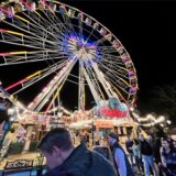 Ein schöner Anblick: das Riesenrad auf der Sim-Jü 2024-Kirmes 2024 in Werne.