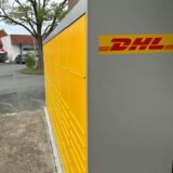 Die neue DHL-Packstation am Rewe-Markt in Werne.