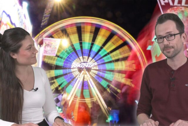 Der Klassiker der Sim-Jü-Kirmes in Werne: Das Riesenrad.