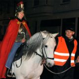 Mann auf einem Pferd bei St. Martin in Lünen-Süd