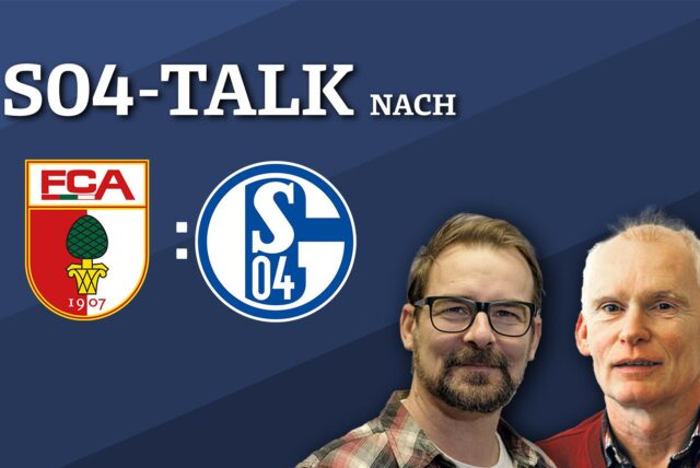 Sprechen nach der Partie gegen Augsburg über das Spiel: Schalke-Reporter René Preuß und Schalke-Experte Frank Leszinski.