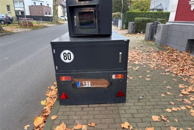Der Superblitzer auf dem Radweg in Lünen