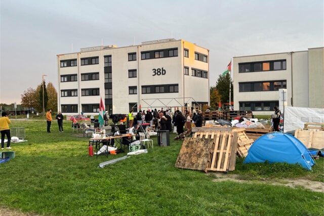 Pro-Palästina-Camp an der TU