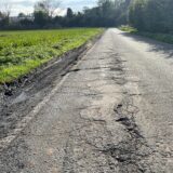 Eine Straße in Unna ist beschädigt
