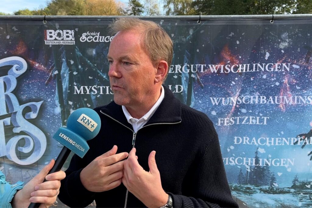 Winter-Lights-Geschäftsführer Michael Hilgers bei der Vorstellung des Festivals im Revierpark Wischlingen am 15. Oktober. Winter-Lights-Geschäftsführer Michael Hilgers bei der Vorstellung des Festivals im Revierpark Wischlingen am 15. Oktober.
