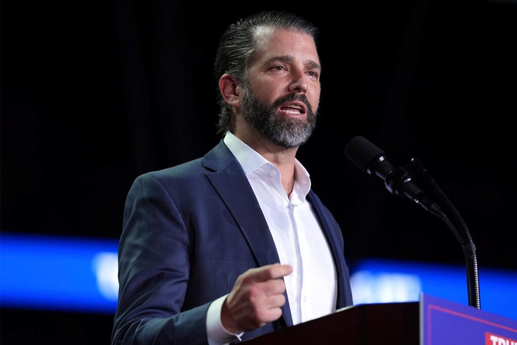 Donald Trump Jr. spricht bei einer Wahlkampfveranstaltung.