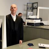 Rechtsanwalt Marco Ostmeyer im Landgericht in Dortmund.