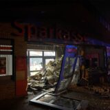 Ein Geldautomat wurde in einer Sparkassen-Filiale in Bochum-Grumme gesprengt.