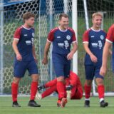 Spieler des BV Lünen jubeln.