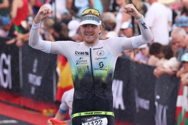 Nach weniger als zehn Stunden kam der Schwerter Vincent Bartscher bei der Iron-Man-WM auf Hawaii 2024 im Ziel an.