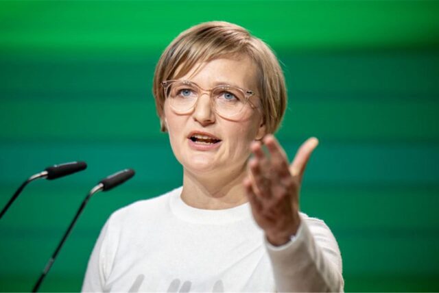 Franziska Brantner, designierte Bundesvorsitzende von Bündnis90/Die Grünen, spricht bei der Bundesdelegiertenkonferenz der Grünen.