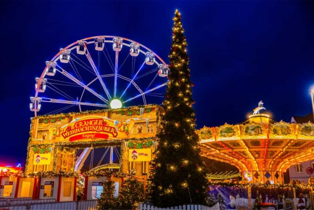 Der Eingang des Cranger Weihnachtszaubers.