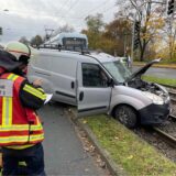 Verkehrsunfall zwischen PKW und Straßenbahn