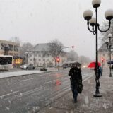 Schneegestöber in Dortmund am Mittwoch.
