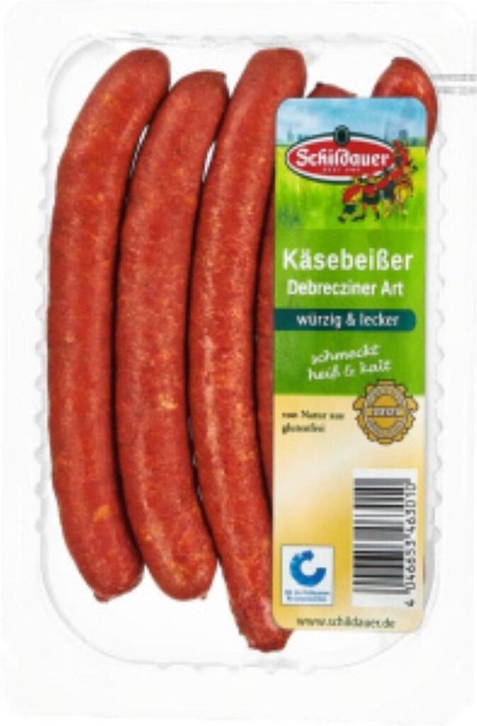 Eine Packung der Wurst von Schildauer, die von einer aktuellen Rückrufaktion betroffen ist.