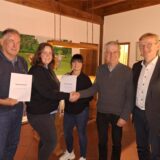 Vizepräsident Dr. Uli Paschedag, die Pächterinnen Anne Wacker und Christine Koch, Präsident Benedikt Striepens und Schatzmeister Ulrich Beckmann.