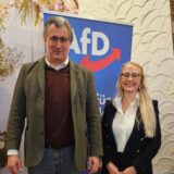 Die AfD-Politiker Fabian Jacobi und Friederike Hagelstein
