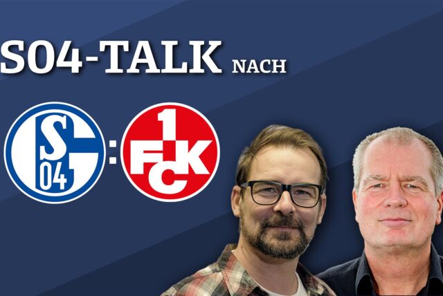 Sprechen nach der Partie gegen Kaiserslautern über das Spiel: Schalke-Reporter René Preuß und Schalke-Experte Norbert Neubaum.