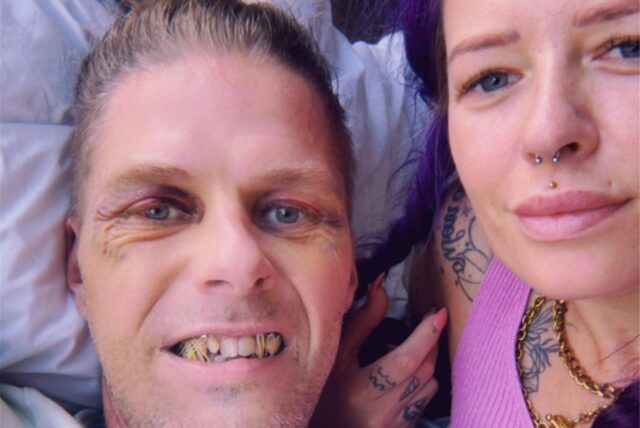 Feuerwehrmann Martin aus Lünen und seine Freundin Leah im Krankenhaus