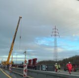 Bauarbeiten auf der A1 bei Dortmund/Unna.